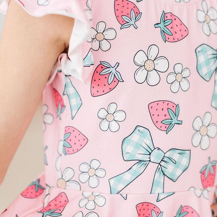 Berry Picnic S/S Twirl Leotard