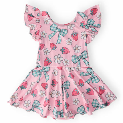 Berry Picnic S/S Twirl Leotard