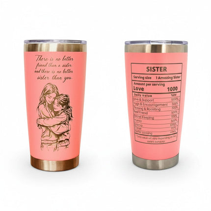 Funny Sister Travel Mug 20oz Vacuum Insulated Tumbler Flask