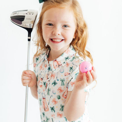 Birdies & Bows S/S Polo Dress