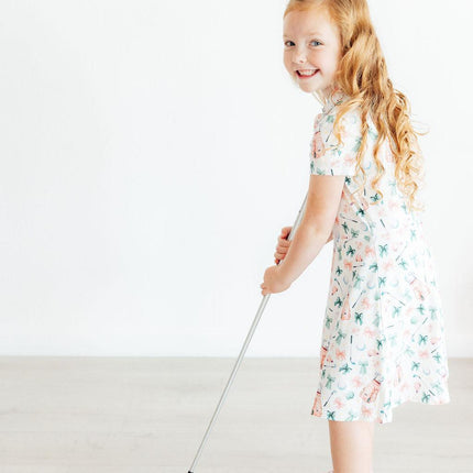Birdies & Bows S/S Polo Dress