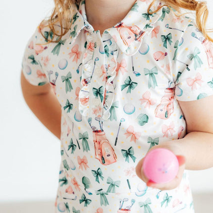 Birdies & Bows S/S Polo Dress