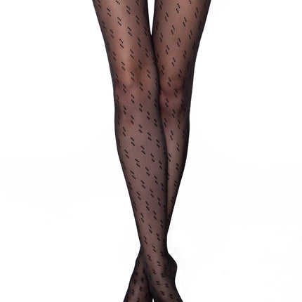 Conte Street 20 Den - Fantasy Thin Women's Tights with two triple dots pattern (21С-97СП)