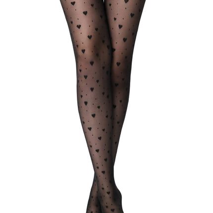 Conte Feeling 20 Den - Fantasy Women's Tights with hearts and dots (23S-68SP)
