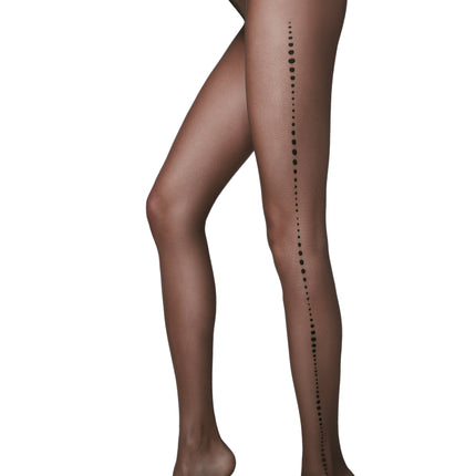 Conte Lira 20 Den - Fantasy Women's Tights with a line of large dots (16S-44SP)