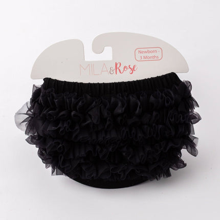 Black Ruffle Bum Bloomer