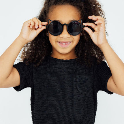 Black Scrunchy Pocket Tee