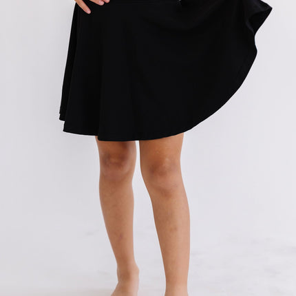 Black Twirl Skort