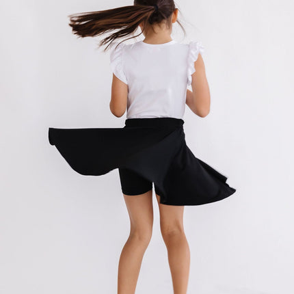 Black Twirl Skort