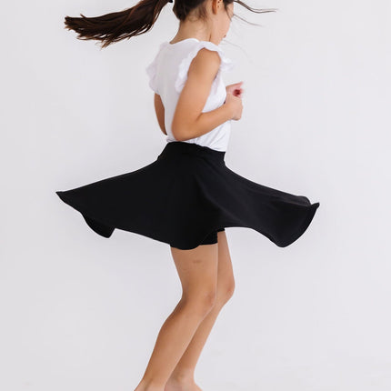 Black Twirl Skort
