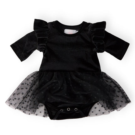 Black Velvet Tutu Bodysuit