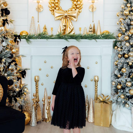 Black Velvet Tutu Dress