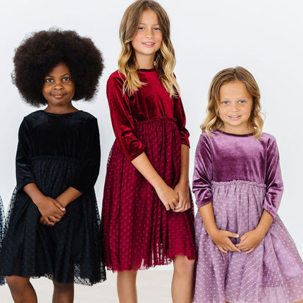 Black Velvet Tutu Dress