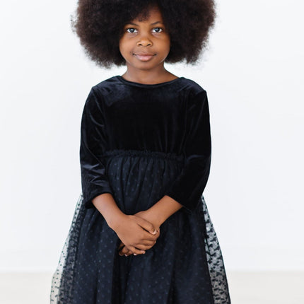 Black Velvet Tutu Dress