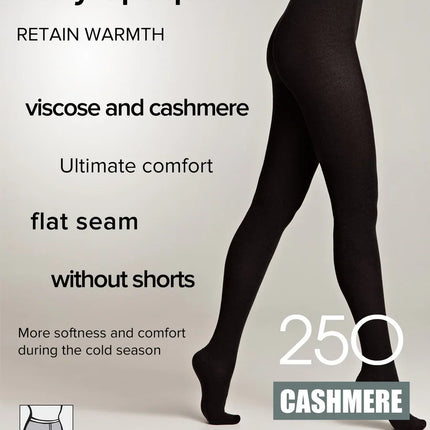 Conte Cashmere 250 Den - 7% Cashmere Warm Thin Soft Women's Tights (14С-122СП)