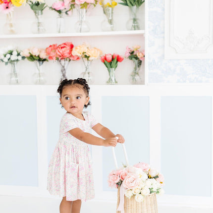 Blooming Beauty S/S Pocket Twirl Dress