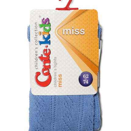 #7С-80СП(266) - Miss Conte-Kids Openwork Cotton Tights For Girls 0/12m.-12/24m.