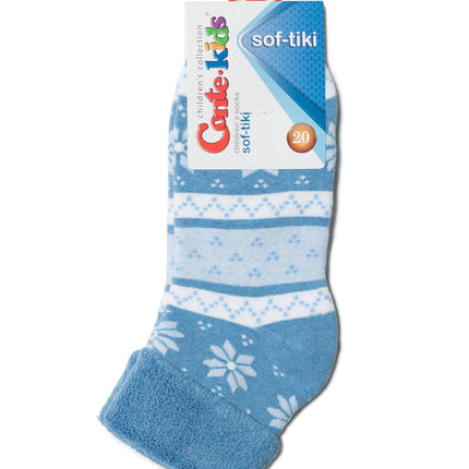 Conte-Kids Sof-tiki #6С-19СП(230) - Lot of 2 pairs Cotton Terry Socks for Boys & Girls