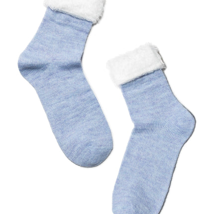 Conte Comfort #17S-173SP(000) - 1 pair Warm Polyamide Women's Socks with Lapel