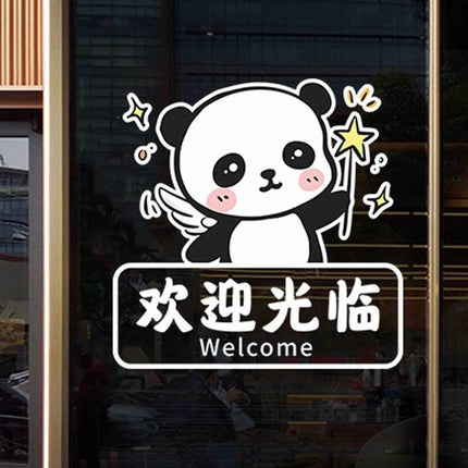 Static Glass Cling Film – Reusable Window Decor for Boba Shops