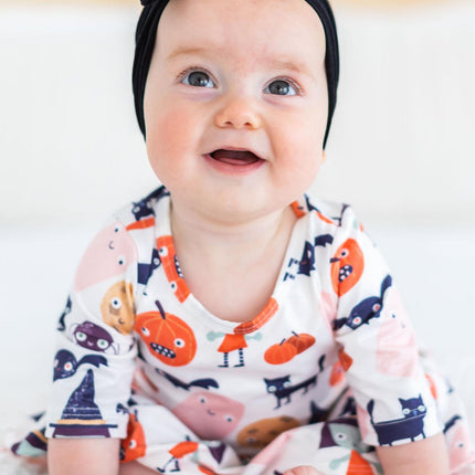 Boo Crew 3/4 Sleeve Twirl Bodysuit