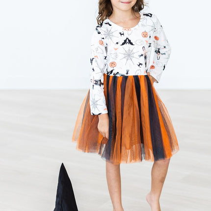 Boo-tiful Halloween L/S Tutu Dress