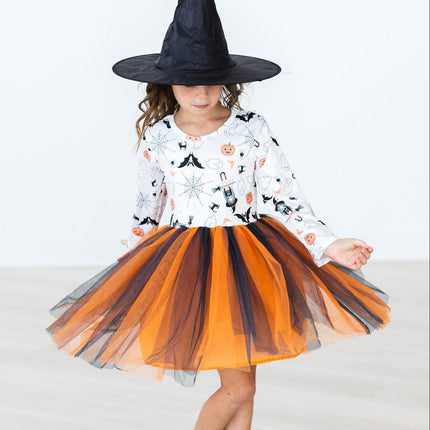 Boo-tiful Halloween L/S Tutu Dress