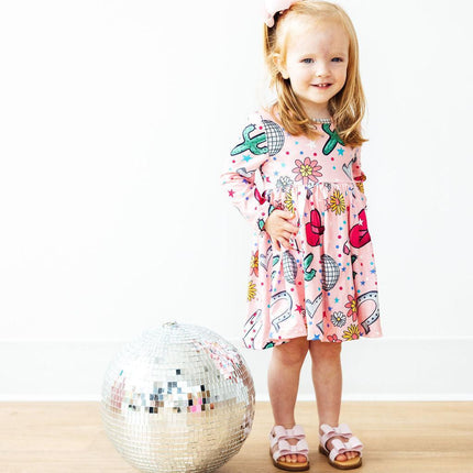 Boots & Bling L/S Pocket Twirl Dress