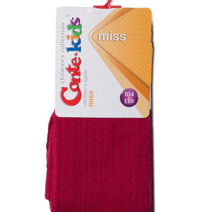 #7С-80СП(270) - Miss Conte-Kids Openwork Cotton Tights For Girls 2yr.-4yr.
