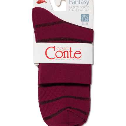 Conte Fantasy #16S-85SP - 1 pair Polyamide Women's Socks with Transparent mesh panels