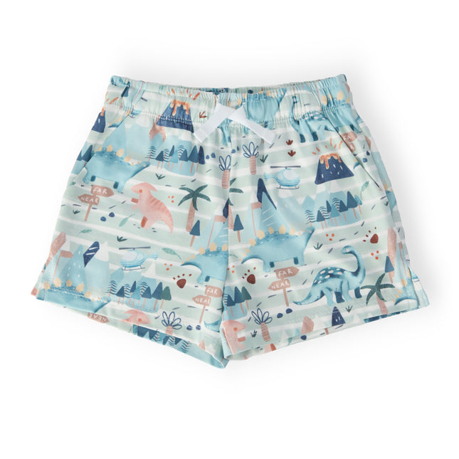 Boys Dino Tracks Play Shorts - Dashing Nova