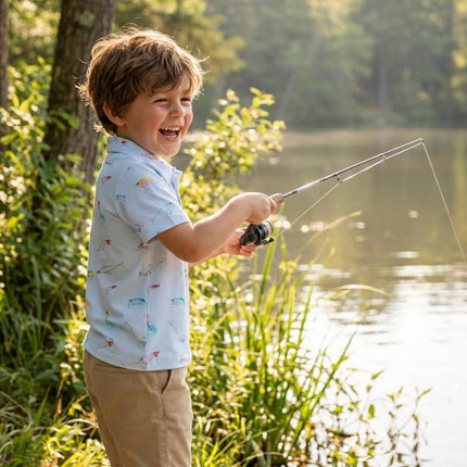 Boys Fish Hook S/S Polo