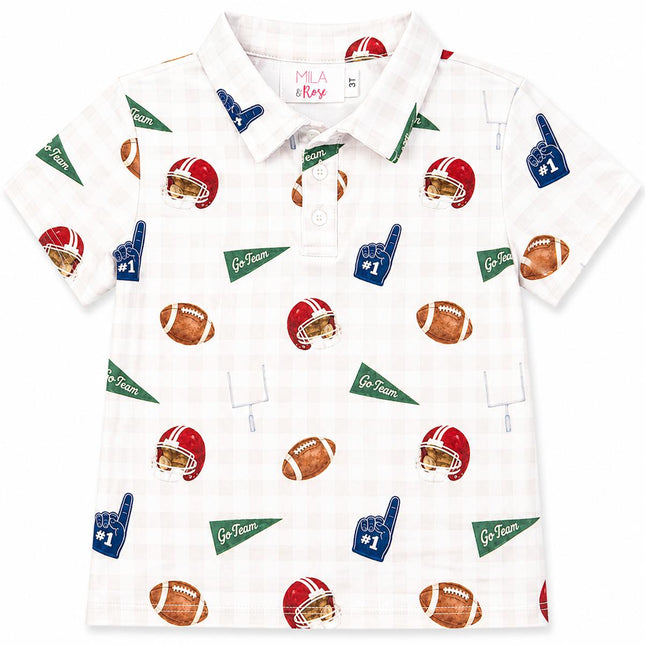 Boys Friday Night Lights S/S Polo - Dashing Nova