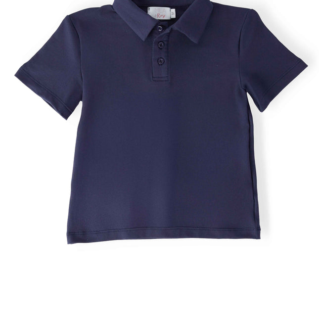 Boys Navy S/S Polo