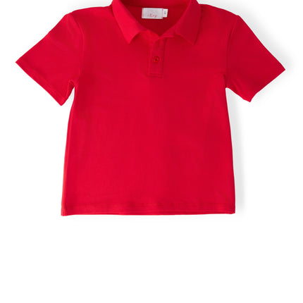Boys Red S/S Polo