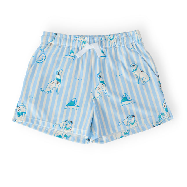 Boys Seaside Pup Play Shorts - Dashing Nova