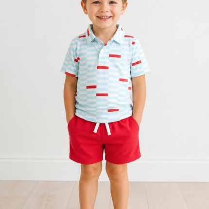 Boys Block Party S/S Polo