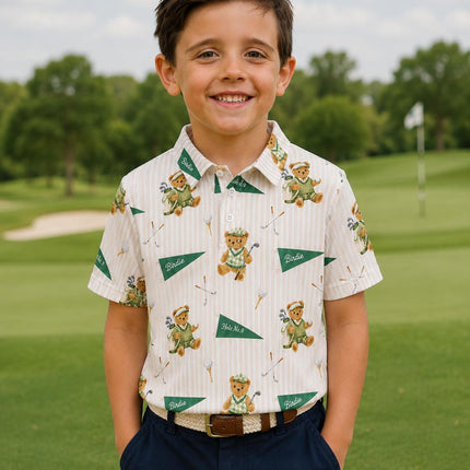 Boys Golfing Bears S/S Polo