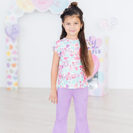 Bright Lilac Scrunchy Bells