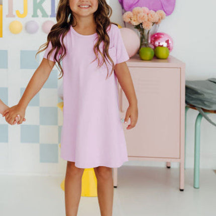 Bright Lilac T-Shirt Dress