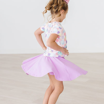 Bright Lilac Twirl Skort