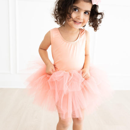 Bright Peach Tank Tutu Leotard