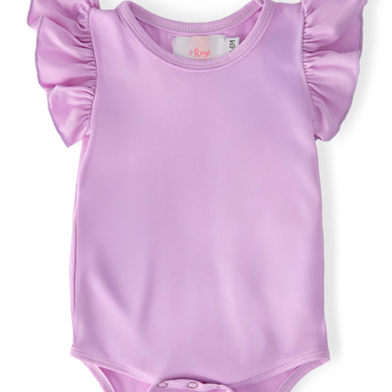 Bright Lilac S/S Flutter Bodysuit