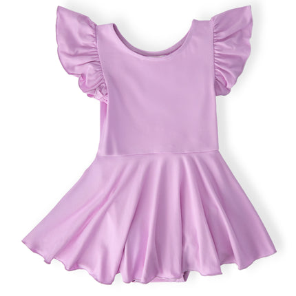 Bright Lilac S/S Twirl Leotard
