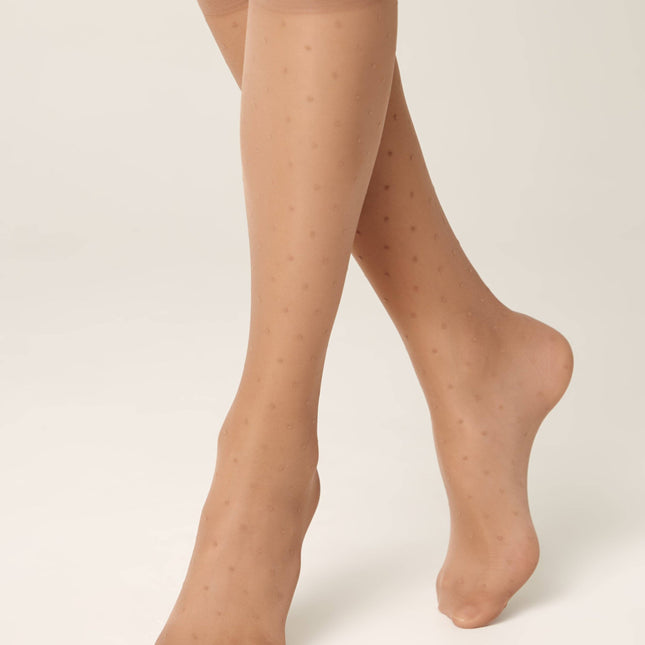 Conte Dots 40 Den - Fantasy Knee-Highs for Women (21C-147SP) - Dashing Nova