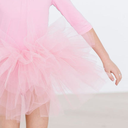Bubblegum Pink 3/4 Tutu Leotard