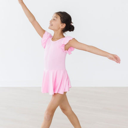 Bubblegum Pink S/S Twirl Leotard