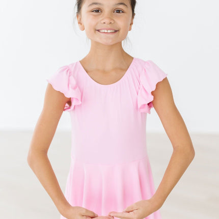 Bubblegum Pink S/S Twirl Leotard