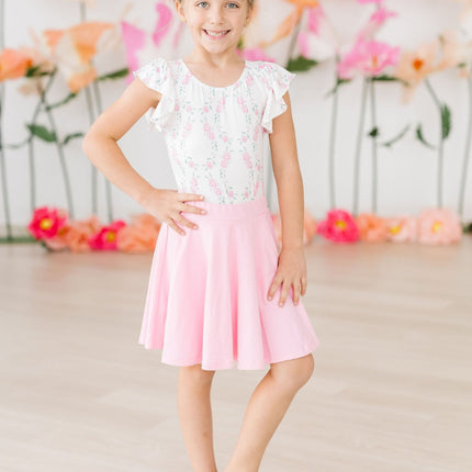 Bubblegum Pink Twirl Skort