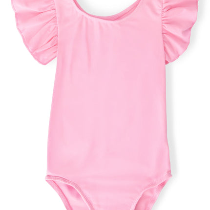 Bubblegum Pink S/S Flutter Sleeve Leotard